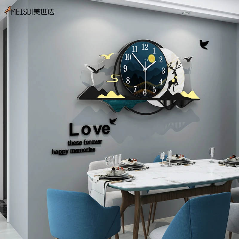 

MEISD Large Wall Art Poster Acrylic Print Paintings Hanging Draw With DIY Stickers Room Decor Waterproof Surface Free Shipping