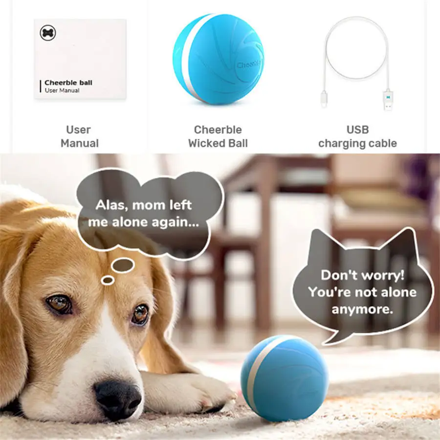

Explosive Pet Dog Cat Puppy Jumping Ball USB Electric Pet LED Rolling Flash Ball Funny Toy