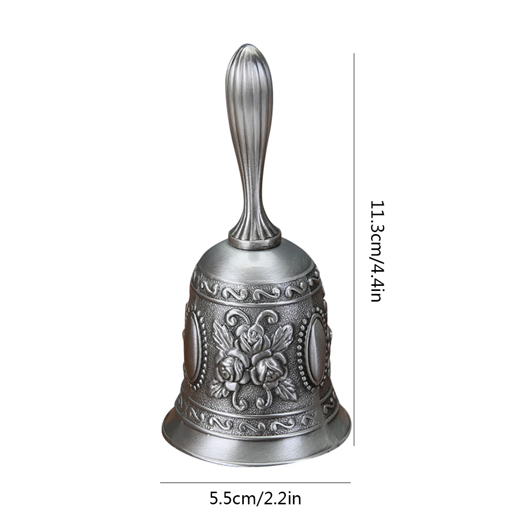 

figurine miniature Bar Pub Counter Vintage Hand Bell Hotel Lobby Retro lunch bells nordic desk decoration for home accessories