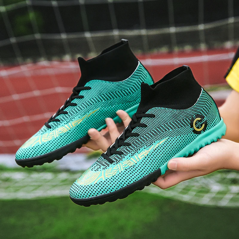 Большие размеры 46 47 мужские футбольные бутсы для игры на открытом воздухе высокого уровня для мальчиков TF/FG тренировочные спортивные кроссовки оригинальные AG.
