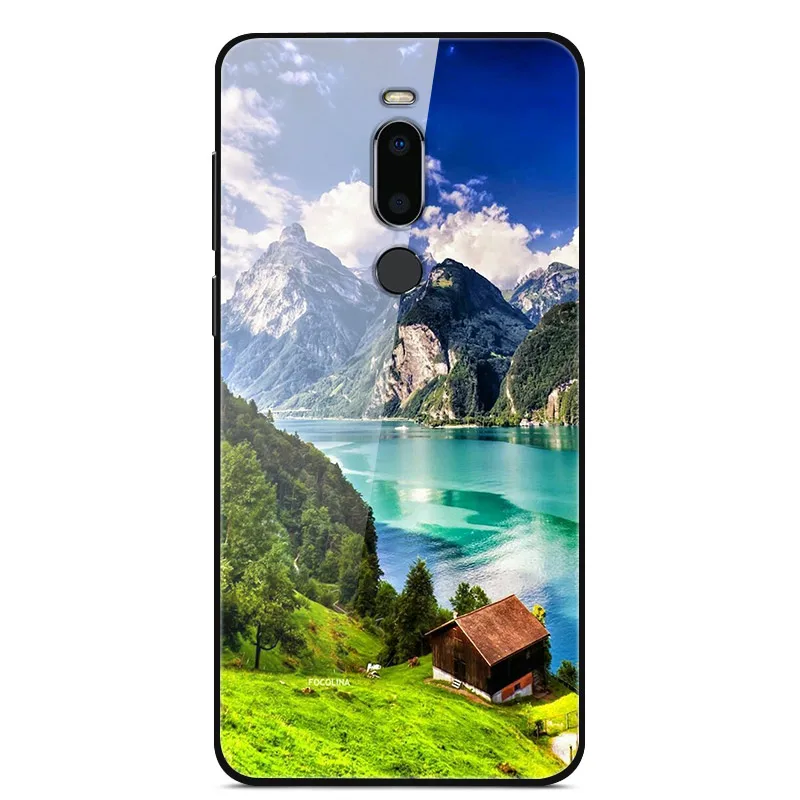 Чехол для Meizu M8, чехол из закаленного стекла «Планета космос», чехол из стекла для Meizu M8 M813H, чехол-бампер из ТПУ для Meizu M 8 M8 Shell