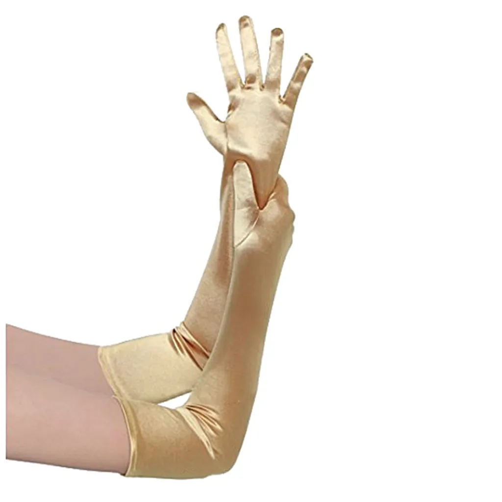 Женские зимние Перчатки для взрослых Длинные Сексуальные вечерние