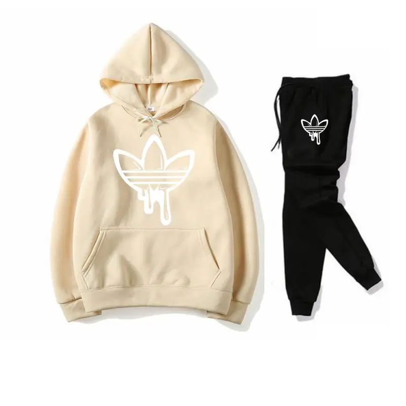2019 новый комплект из двух предметов модные толстовки с капюшоном спортивная