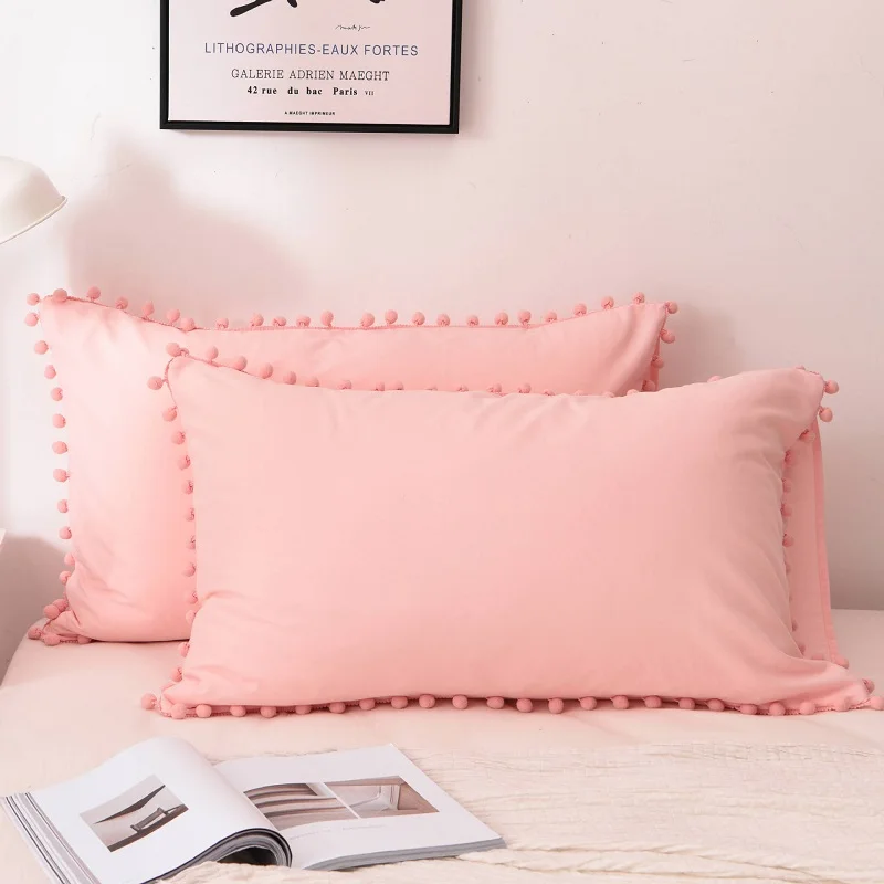 

2 шт., декоративные хлопковые наволочки для девочек