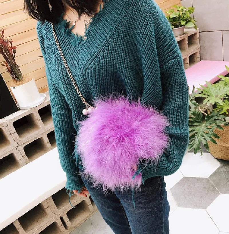 Перо мини сумки для женщин 2019 Мода Милая цепочка вечерняя сумочка с цепочкой мягкий клатч Свадебная