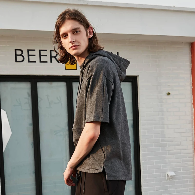 Мужские толстовки KELME летняя однотонная толстовка с рукавом до локтя в стиле