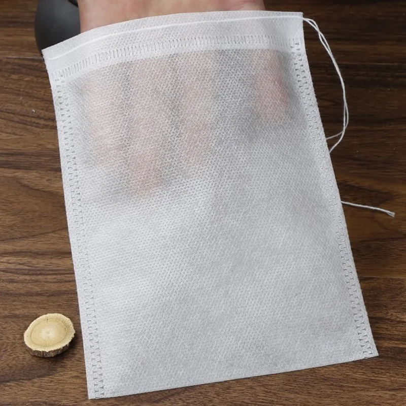 

100 Pcs/set Tea Bags Filter Bags For Tea Infuser With String Heal Seal Food Grade Non-woven Fabric Spice Filters Teabags