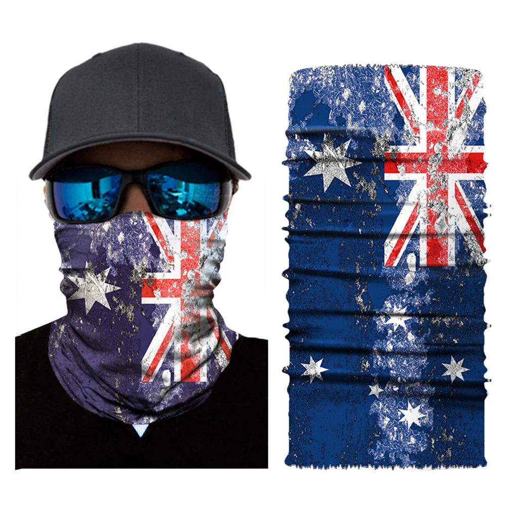 ZYMZ00AC100 WOSAWE велосипедные бесшовные банданы летние уличные спортивные банданы маска для езды на велосипеде волшебный шарф велосипедная повязка на голову Национальный флаг узор - Цвет: ZYMZ00AC100