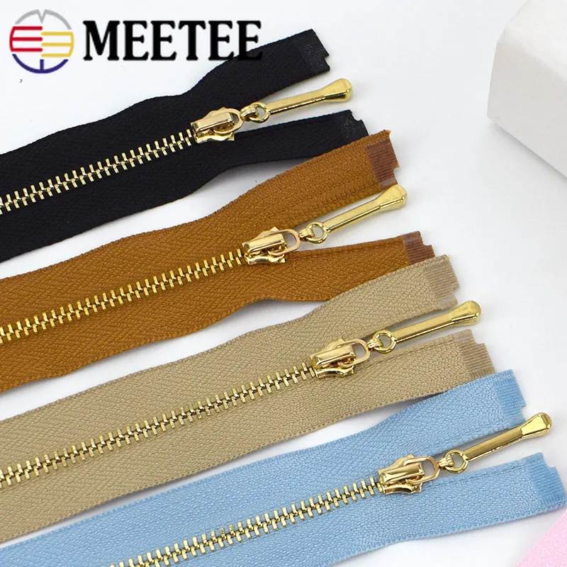 Meetee 5 шт. 5# металлические ползунки для молнии голова для металлической молнии DIY куртки одежда молния кулон Ремонтный комплект сумка Одежда Декор Аксессуары