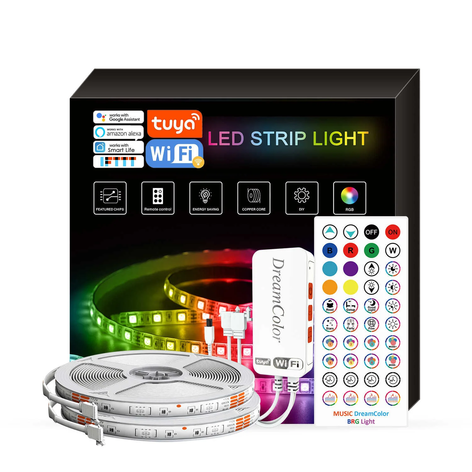 

LED lights with RGB graffiti magic lights with WiFi Bluetooth music lights with smart voice