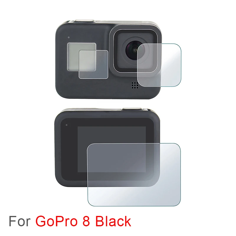 Защитная пленка для экрана GoPro Hero 8 черные аксессуары защитная закаленное стекло