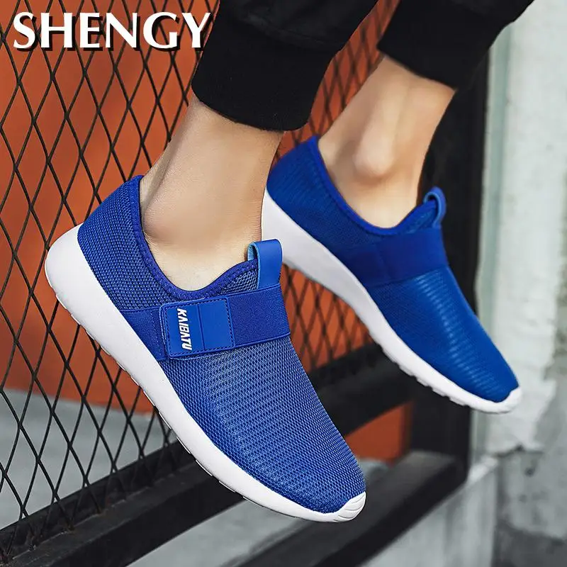 

New Fashion Men Casual Shoes Laceup Shoes Men Sneakers Lightweight Comfortable Mesh Breathable Sports Men Walking Shoes Tenis