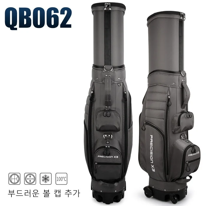 

PGM Large Capacity Telescopic Golf Standard Bag Waterproof Golf Package Bag with Brakes Universal Four Wheel New Arrival D0848