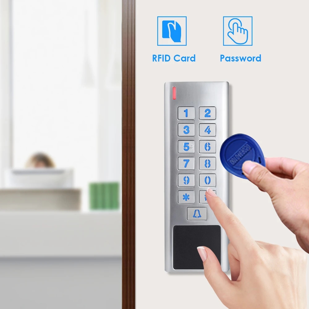 RFID-устройство для контроля доступа к двери водостойкое IP67 цинковый сплав 2000