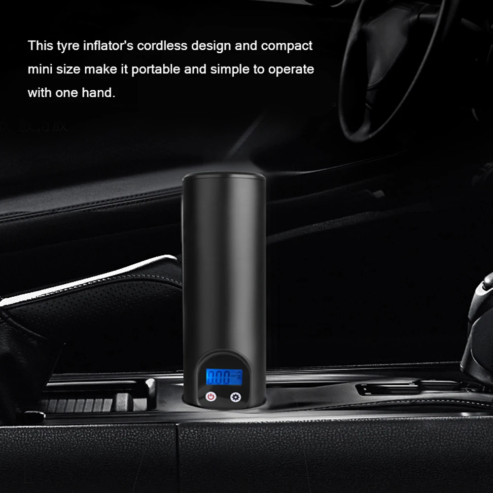 

2020 New Portable Car Air Pumps Electric Tire Inflator Car Bike Pump Auto Car Wireless Inflatable Pump