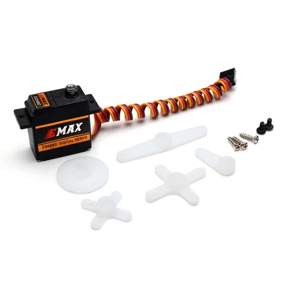 Original EMAX ES09MD Dual-Bearing Special Swash Metal Gear Digital Servo for REX Align 450 Helicopter DIY Parts |