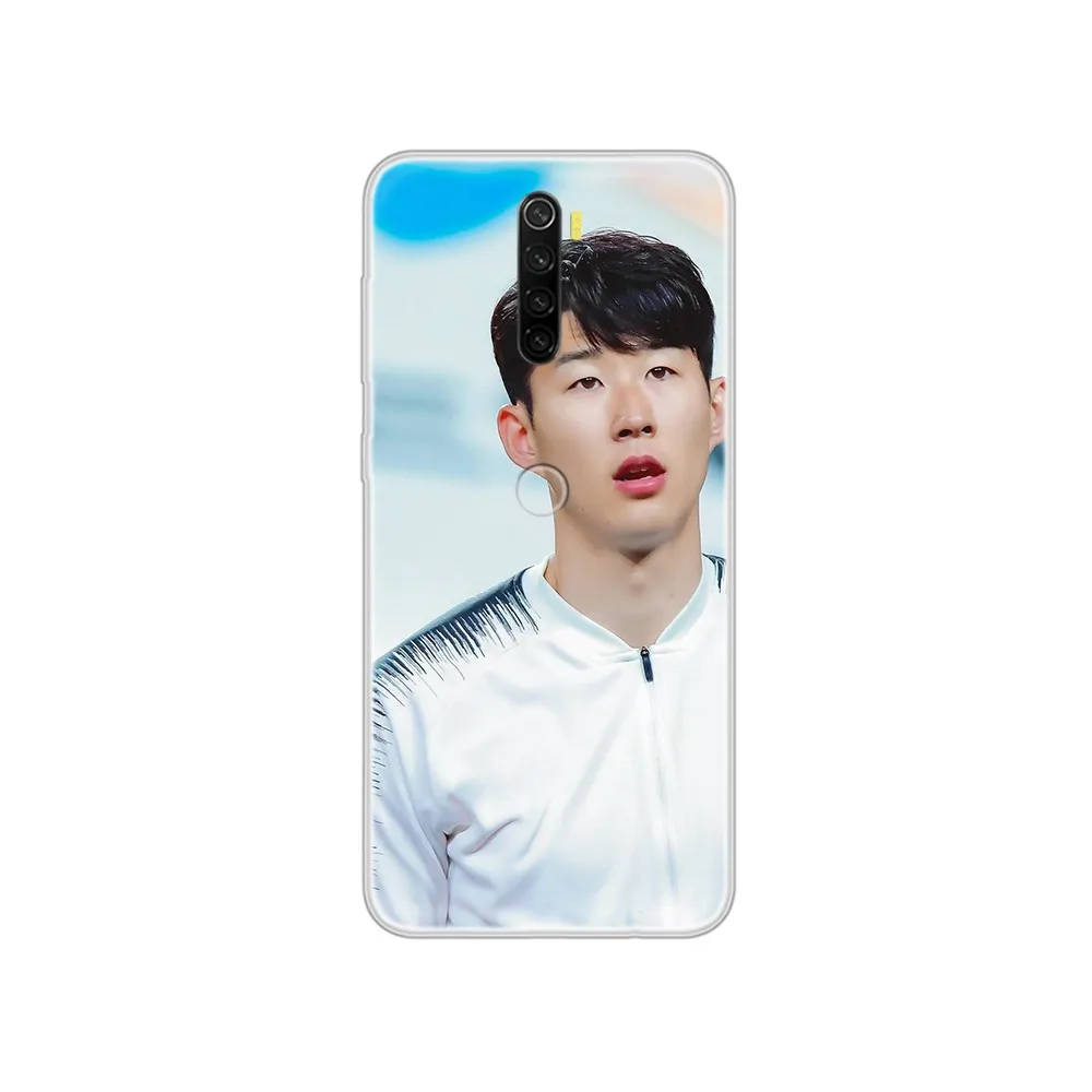 Son Heung Min Korean football star soft bumper Transparent Phone Case For XIAOMI Redmi Note 3 4 5 6 7 8 9 9s Pro max 8T 4X | Мобильные