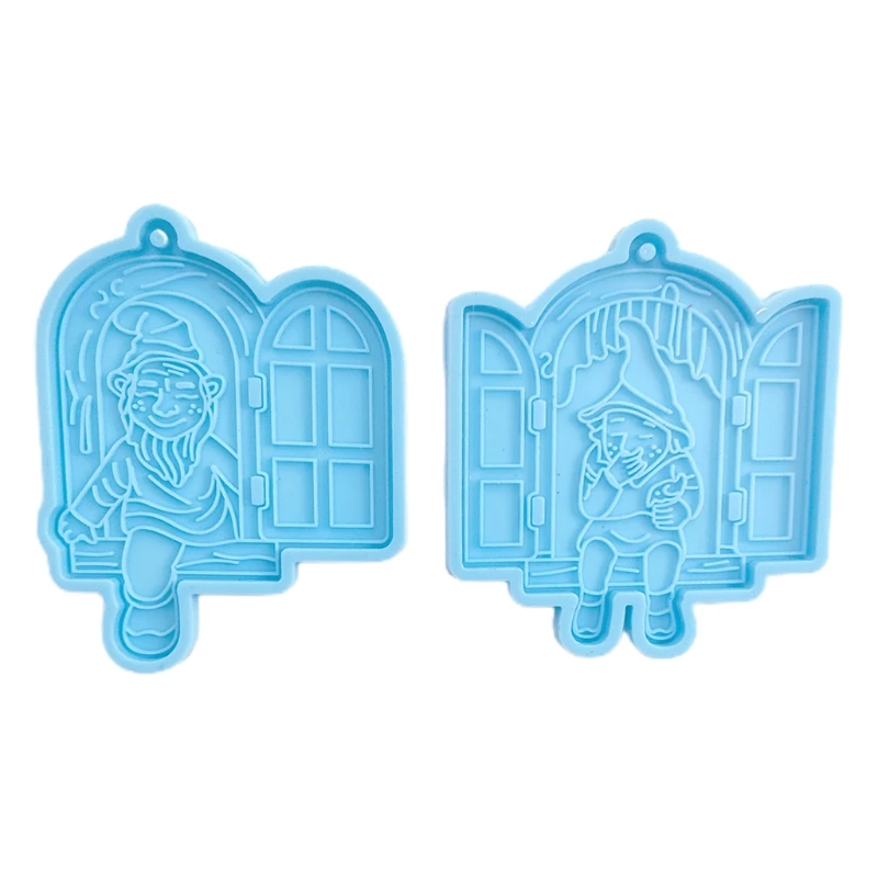 

Epoxy Resin Mold Dwarf Keychain Mold Hanging Pendant Silicone Mould DIY Crafts Jewelry Necklace Casting Tools