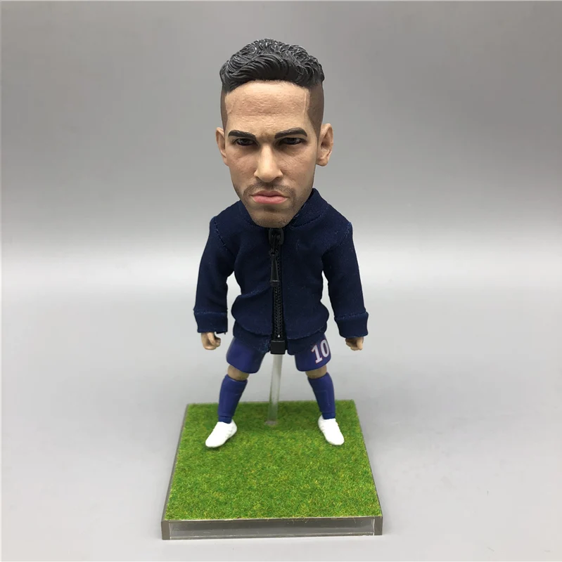 

Soccerwe 13cm Height Football Star Doll Ronaldo Isco Messi Pogba Neymar Griezmann Figures Assembly DIY Action