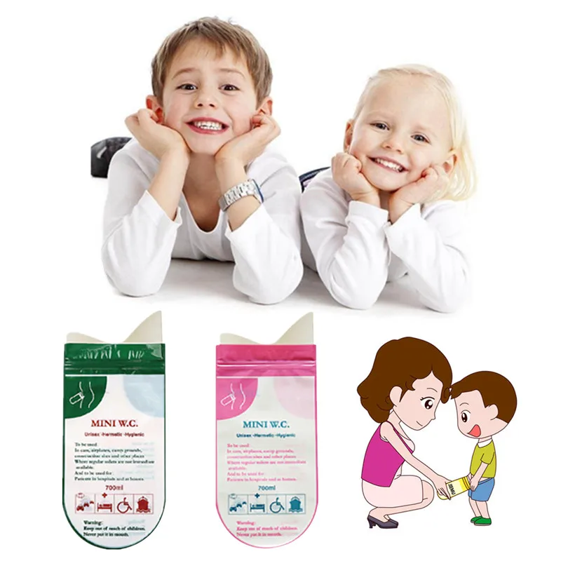 Удобный доступ открытый 1 шт одноразовый писсуар Туалет зеленый мешок Кемпинг