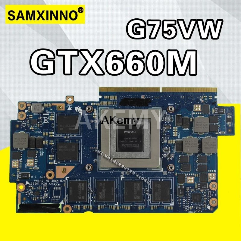 Видеокарта для For Asus G75V XinKaidi G75VW 2 GB GTX660M большая конфигурация N13E GE A2 графическая
