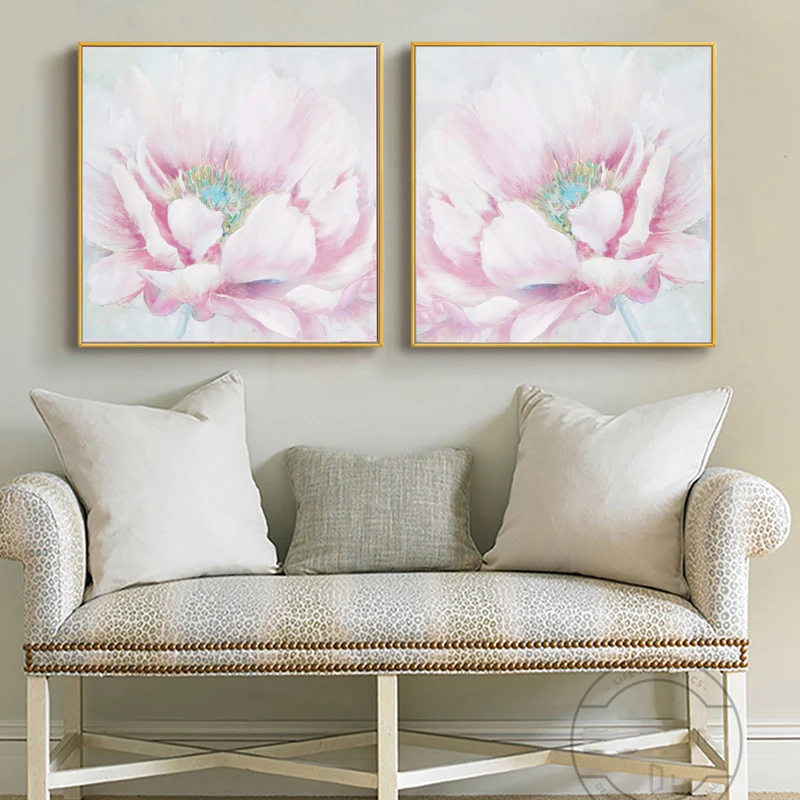 Масляная картина &quotРозовый пион&quot импрессионизм