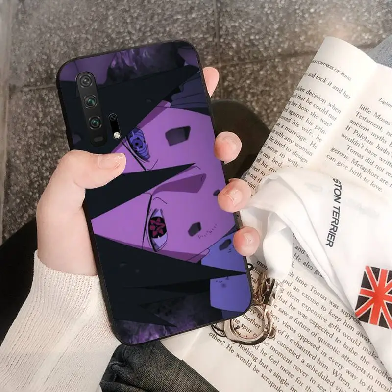 

Naruto Character close-up Phone Case Black For Huawei Honor 7A/8X/9/9Lite/10/10Lite 9X 20 20S View30/30Pro Cases