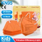 FFP2 Mascarillas KN95 детская маска 5 слоев маска для лица KN95 цветная оранжевая респираторная защитная маска KN95 Детские пылезащитные маски