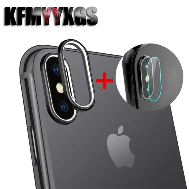 Закаленное защитное 3d стекло для объектива камеры с полным покрытием + чехол