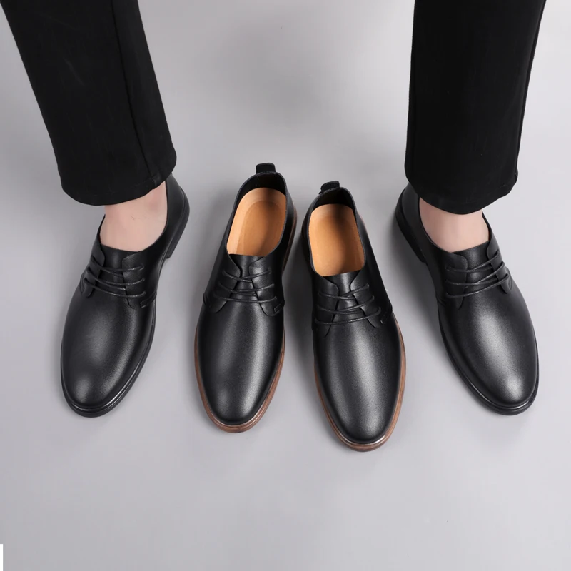 

Men Casual Shoes lace up oxfords Fashion Men Shoes Genuine Leather Men Loafers Moccasins Men's Flats Male office Shoes men
