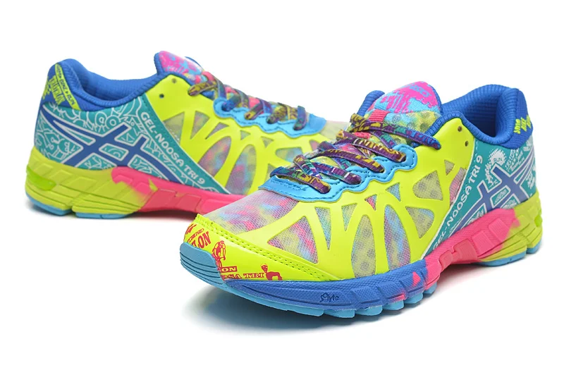 Asics Gel-Noosa TRI9 женская обувь дышащая устойчивая обувь для бега уличная теннисная обувь Hongniu