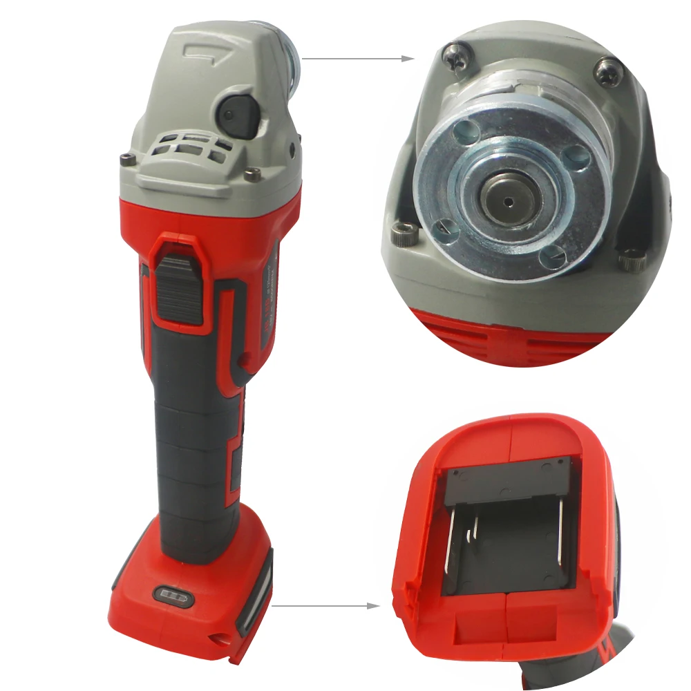 Беспроводная угловая шлифовальная машина Li-lon ручной перезаряжаемый бытовой