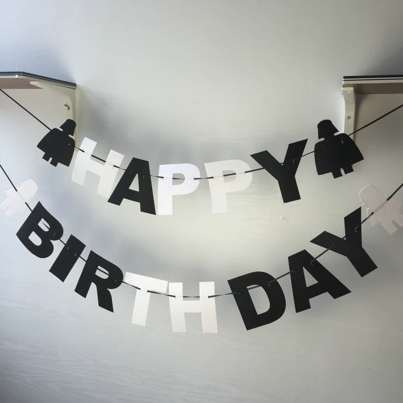 

Birthday Party Banner Vader Star Party Wars Decoration Supplies Letter Children Room Decorations Happy Anniversary Background