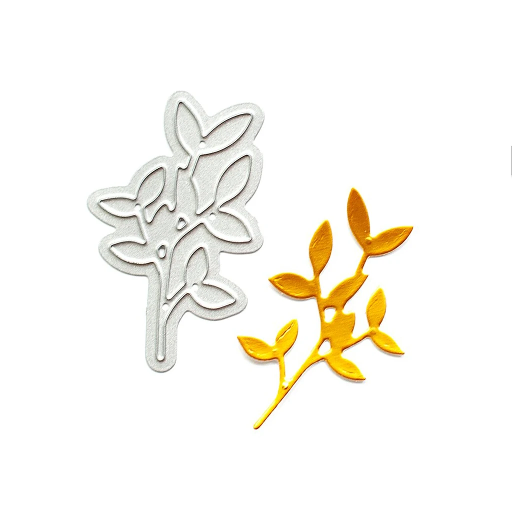 

Pretty Branches Leaves Die Metal Cutting Dies 2021 New Diy Molds Scrapbooking Paper Making Die Cuts Crafts Template Handmade