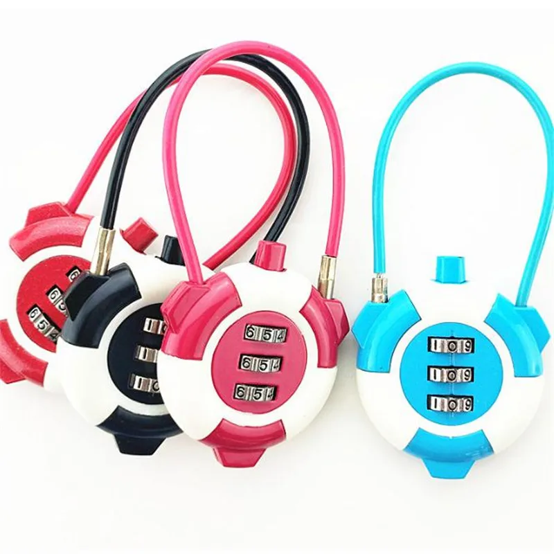 3 цифр подвесной замок с паролем дорожная Смарт Комбинации замки чернил сброса