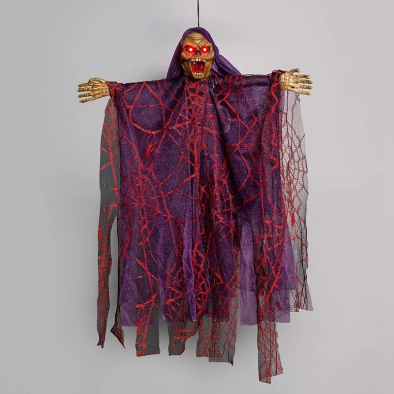 Голосовое управление шляпа пряжа Призрак Череп Подвеска для Хэллоуина набор