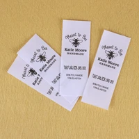custom sewing label custom clothing labels fabric tags logo or text cotton ribbon custom design md1192