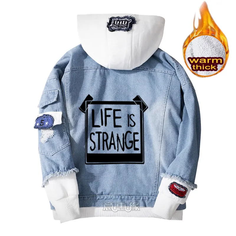 Толстовка Life is Strange для косплея джинсовая куртка мужчин и женщин зимняя верхняя