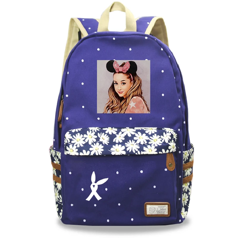 4 Mochila Feminina Ariana Grande рюкзак для ноутбука женский рюкзак для путешествий цветок волнистая точка школьные сумки для девочек-подростков - Цвет: 4