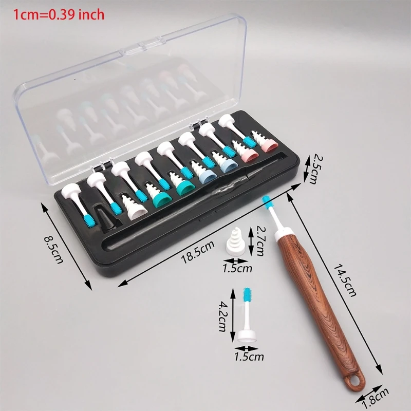 

Ear Wax Removal Tool Soft Silicone Spiral Ear Cleaning 16 Replacement Heads Removal Ears Cleaner Plugs Spirals Care