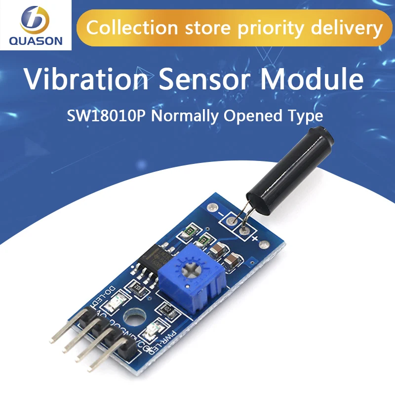 Модуль датчика вибрации нормально открытый тип SW18010P Вибрационный переключатель