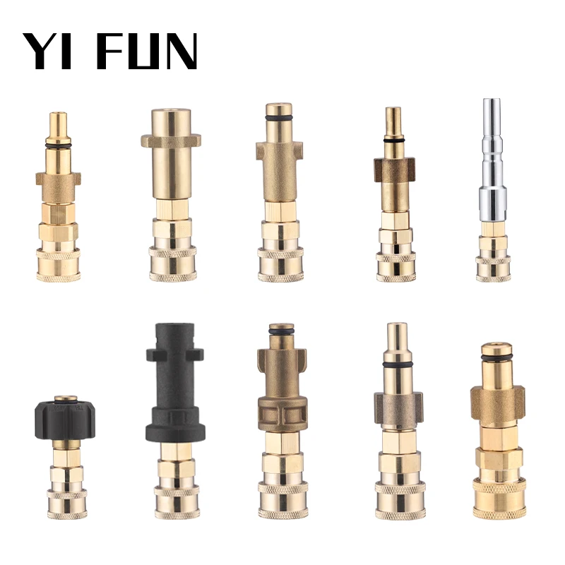 Адаптер для автомойки высокого давления Quick Connector 1/4 &quotto Spray Gun Wand Lance Adapter 1/4&quot Plug For