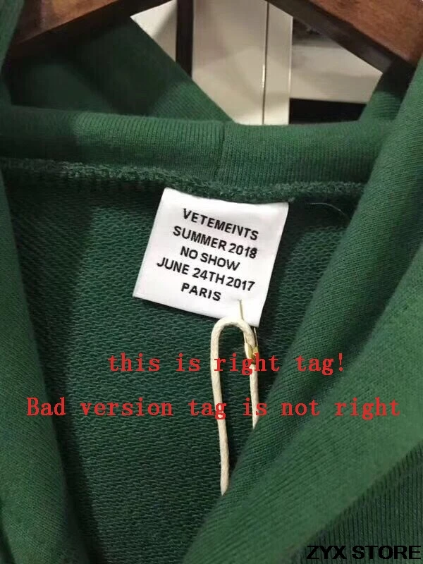 

2018 BEST VERSION vetements new collection Women Men hoodies pullover 1:1 quality hiphop brand VETEMENTS Hoodie Sweatshirts