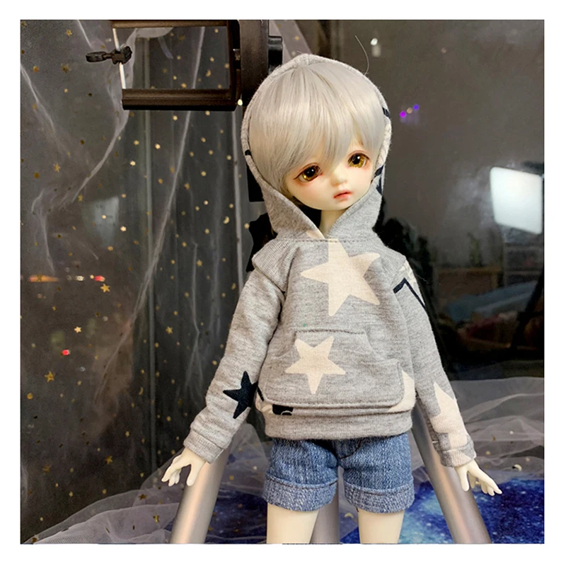 Одежда для кукол BJD одежда костюмы с принтом толстовки + шорты 1/6 1/4 1/3 куклы