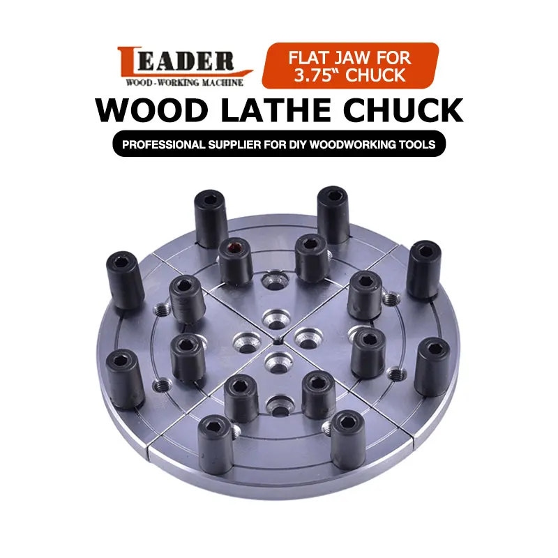 

5inch Flat Jaw For Mini Lathe Woodworking, Machine Tool Accessories Flat Jaw Extension System Suits 4 Jaws Wood Lathe Chuck