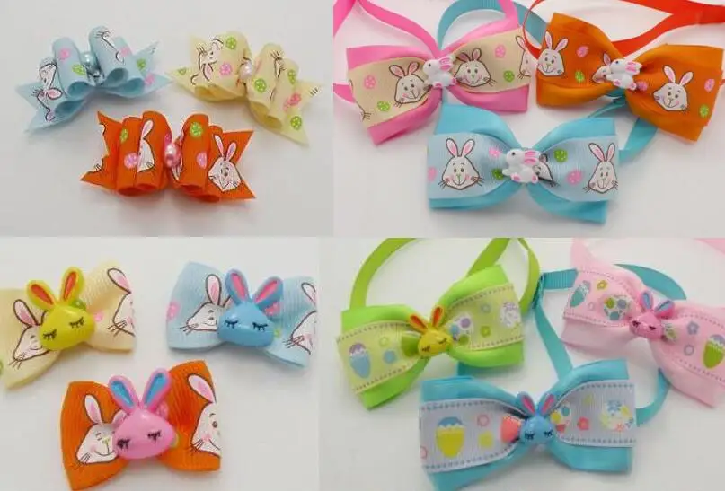 100 шт./лот Большая распродажа галстуки бабочки для собак щенков кошек кроликов с