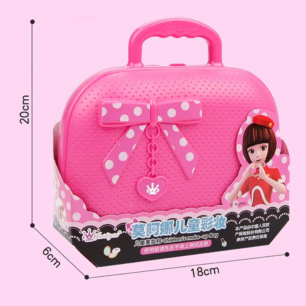 Children's Cosmetics Makeup Box Princess Pretend Play Toys Set Safe Non-toxic Washable Lipstick Nail Polish Girl Gift Toy | Игрушки и