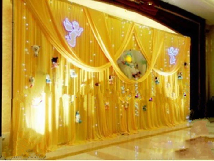 

Wedding curtain decoration Party Backdrop Drapes Curtain 10ft x 20ft stage decoration banquet stage wedding stage background