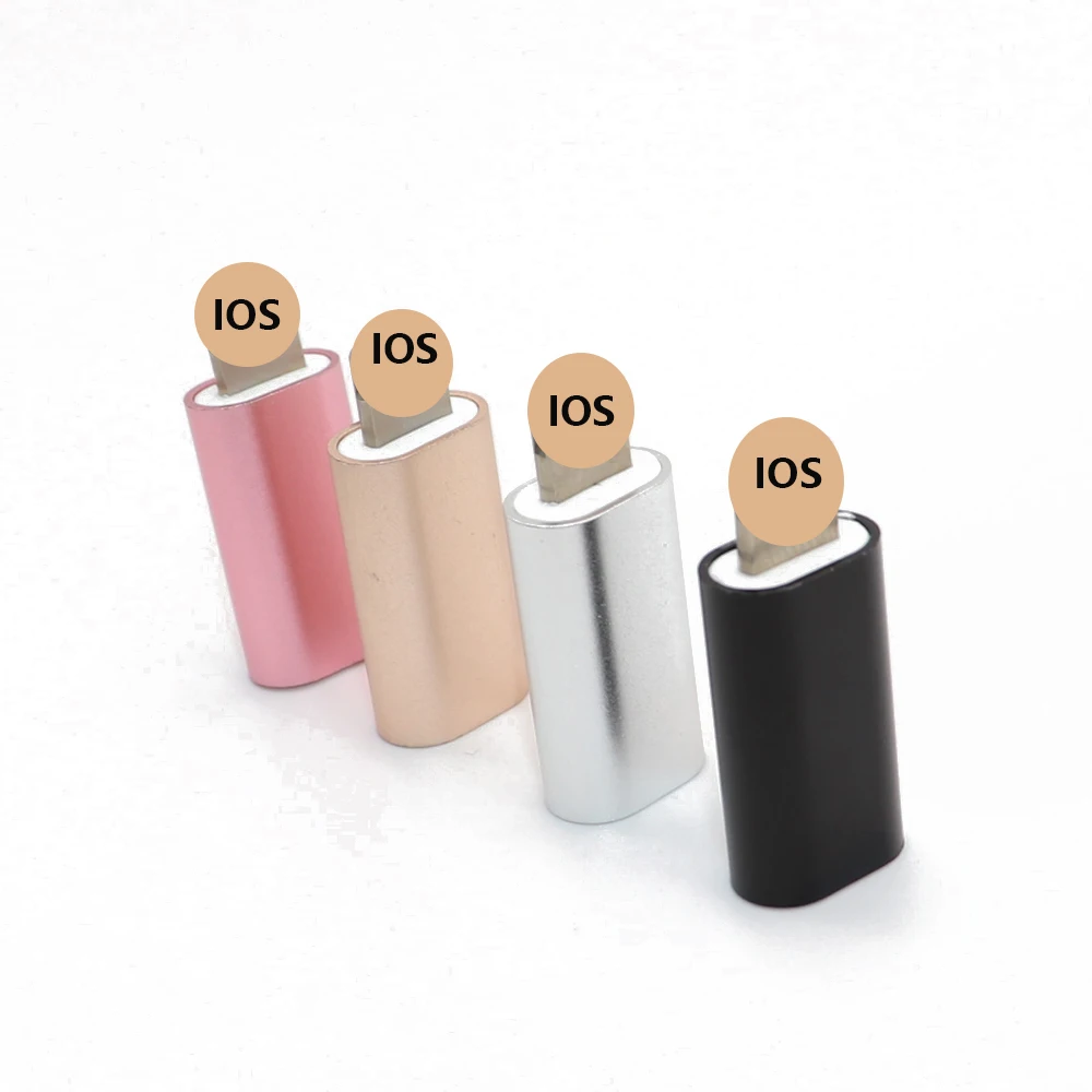 2 шт. USB OTG адаптер type C до 8 Pin для Apple для iphone X XS XR 8 7 Plus 10 Синхронизация данных Быстрая зарядка конвертер