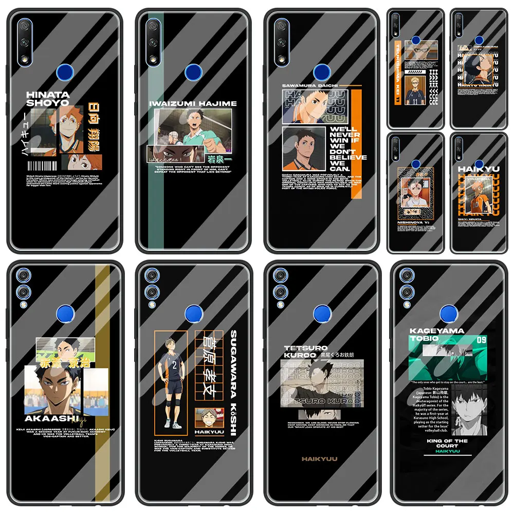 Кошма Shōyō Хината чехол из закаленного стекла для телефона Huawei Honor 10 20 Lite 8X 9X 30 Pro